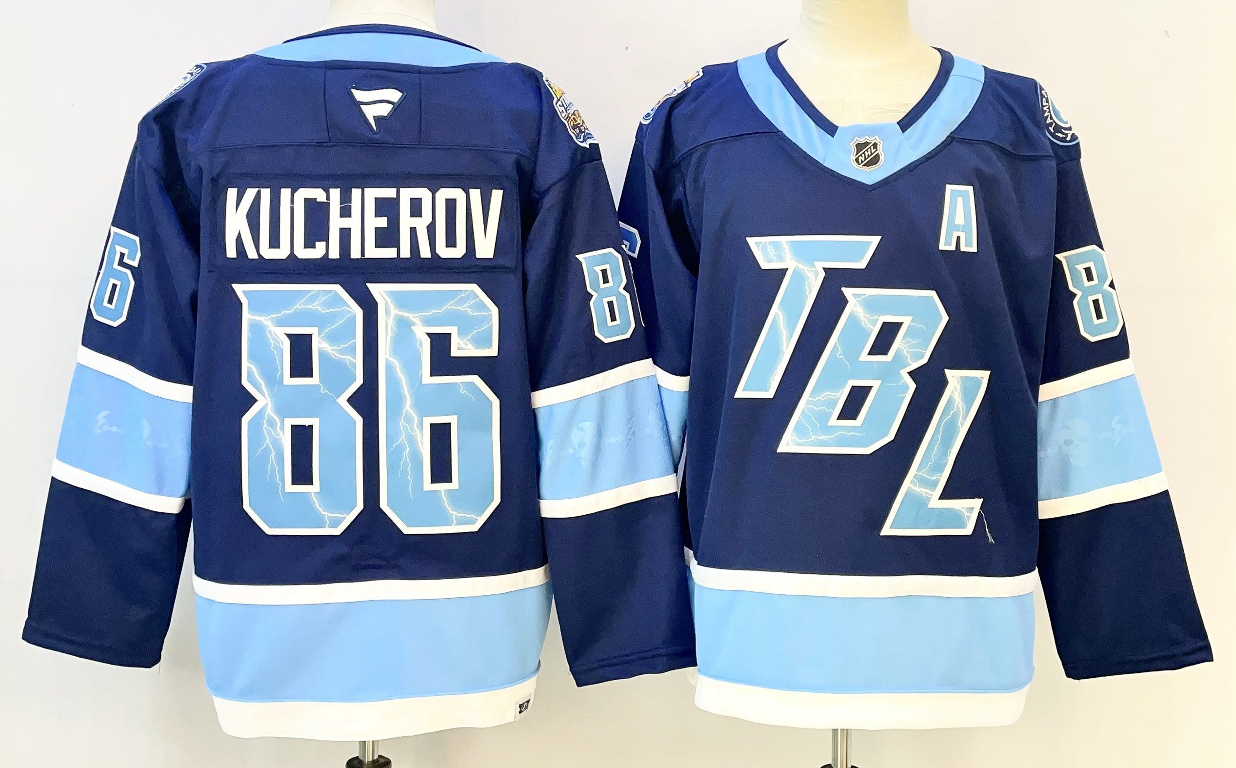 Men Tampa Bay Lightning #86 Kucherov Blue 2026 Adidias NHL Jersey style 001